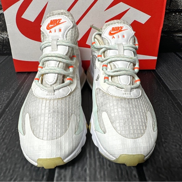 Nike Air Max 270 React Hyper Crimson Teal Tint White US Womens Size 7 CJ0620-100 - Picture 3 of 11